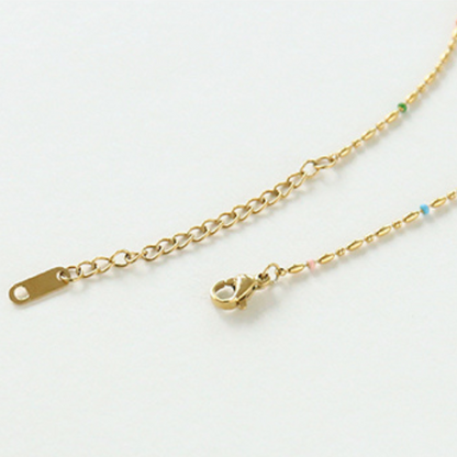 エナメルカラーゴールドネックレス X-167