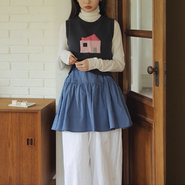 【2color】おうちとダルメシアンの物語ニットベスト《Z01176》