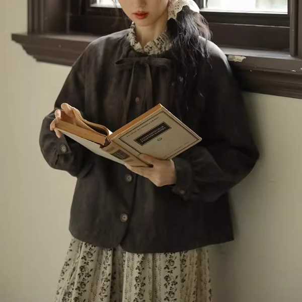 大ぶりボウタイのアンティーク風ジャケット《Z01359》