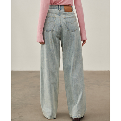 ルーズストレートデニムパンツ Z00224