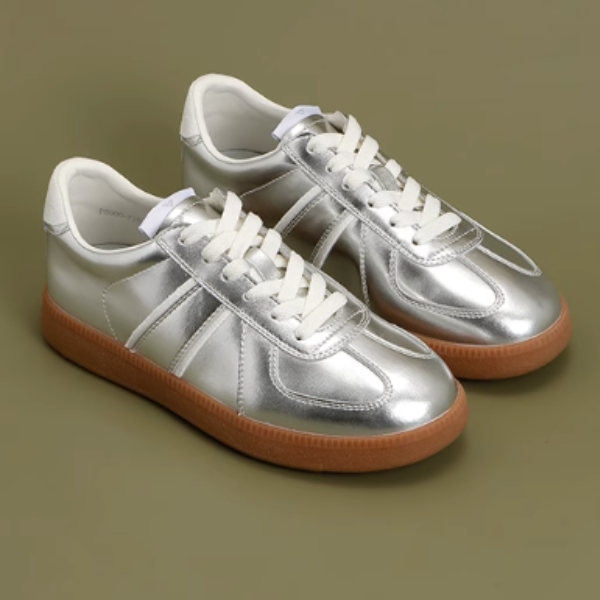 カジュアルシルバースニーカー X-254