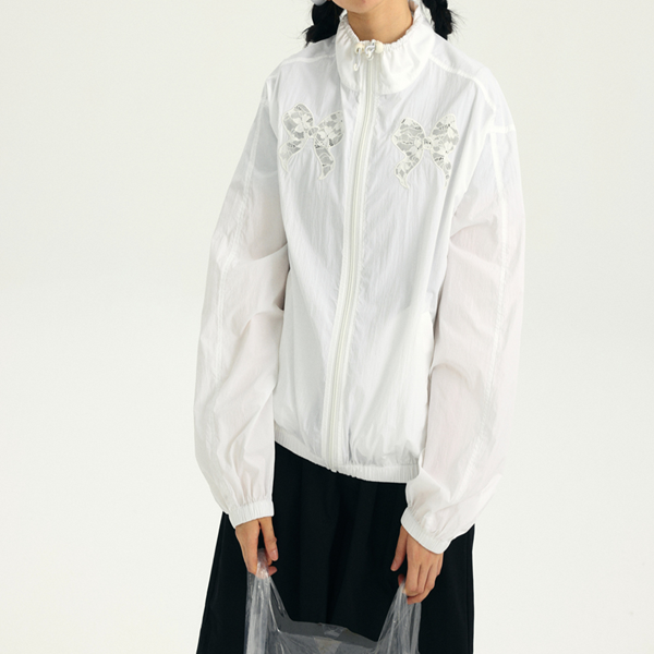 リボンモチーフの中空ジャケット　Z00354