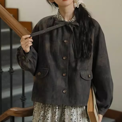 大ぶりボウタイのアンティーク風ジャケット《Z01359》