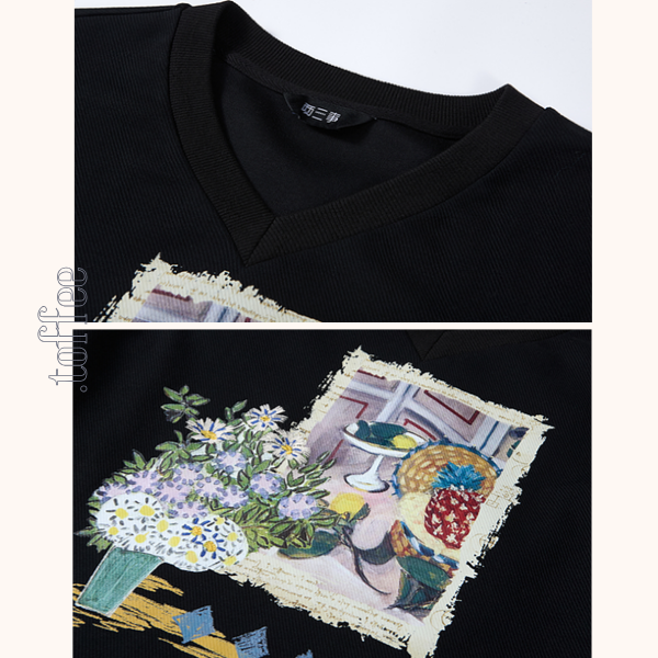 【2color】Vネックスウェットワンピース　《Z00683》