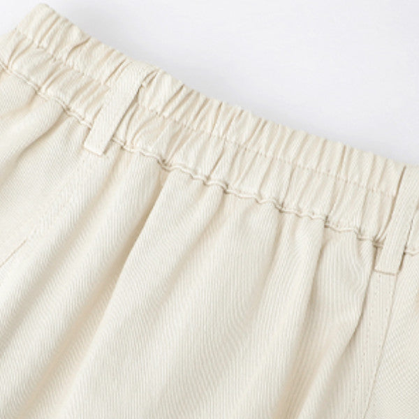 【2color】ワイドレッグコットンミディスカート Z00250