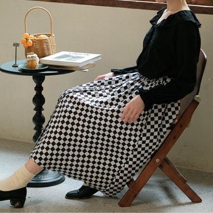 【2color】フリルカラーブラウス X-321