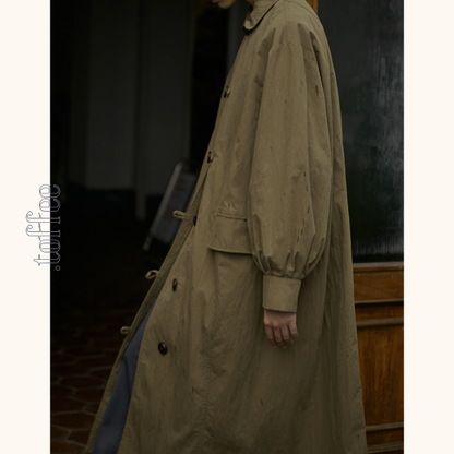 オリーブグリーンロングジャケット　Z00524