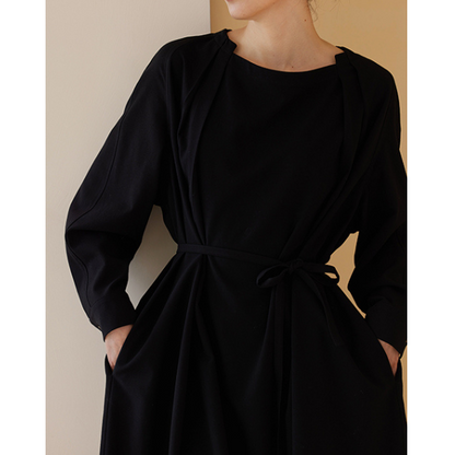 ブラックルーズロングワンピース Z00113