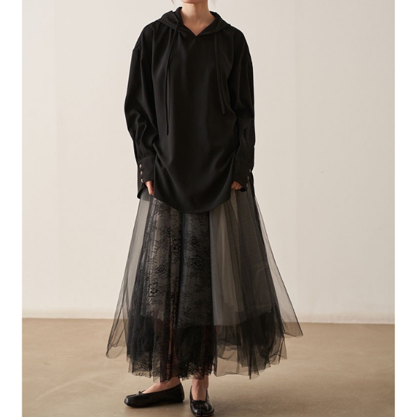 チュールレーススカート X-088