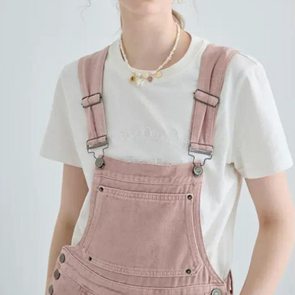 コットンカジュアルオーバーオール w-113