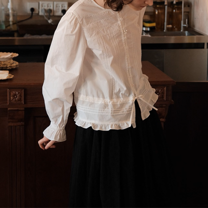 記憶のアトリエのピュアリボンブラウス《Z01157》