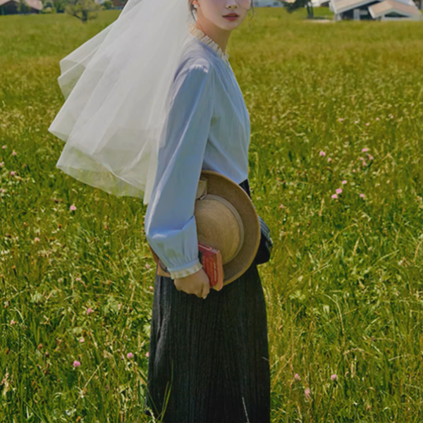 【2pattern】アルプスの風をまとうブルーシャツコレクション《Z01179》