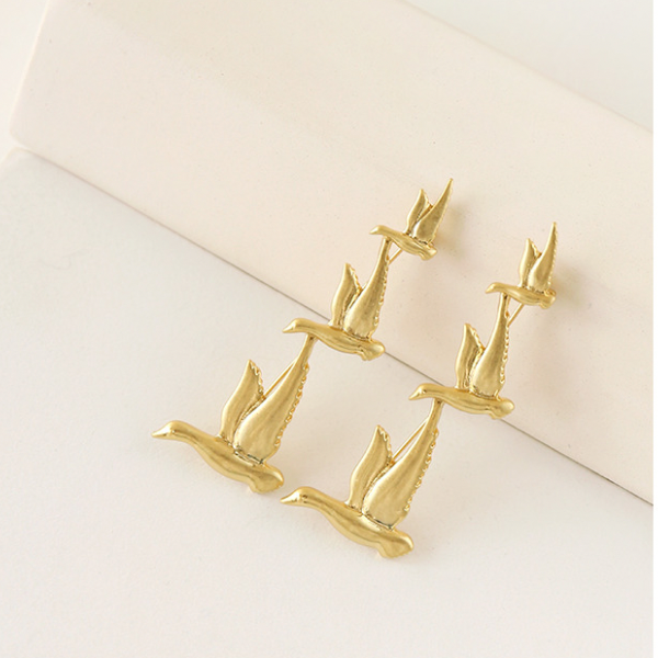 渡り鳥ブローチ X-168