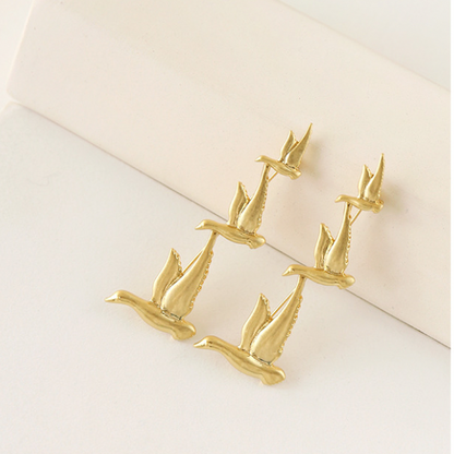 渡り鳥ブローチ X-168