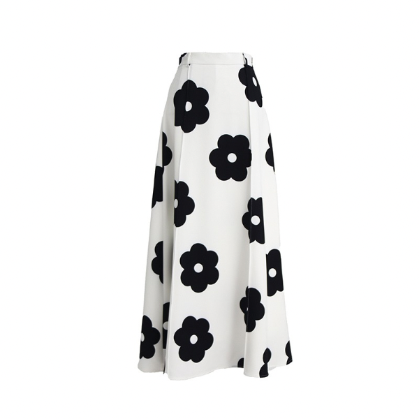 フラワープリントロングスカート Z00212