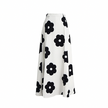 フラワープリントロングスカート Z00212