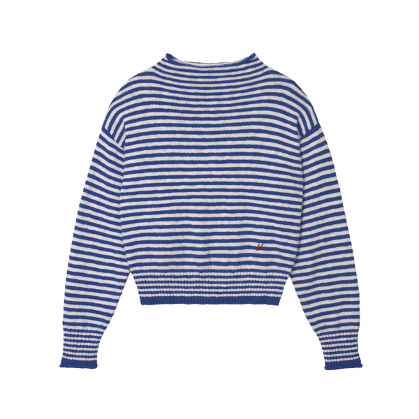 【2color】朝の光をまとうボーダーニット《Z01169》