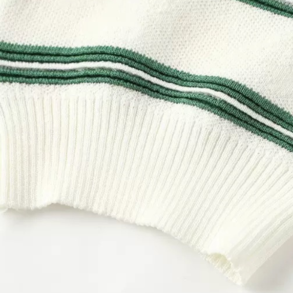 ハートとチェリーの半袖ニット Z00232