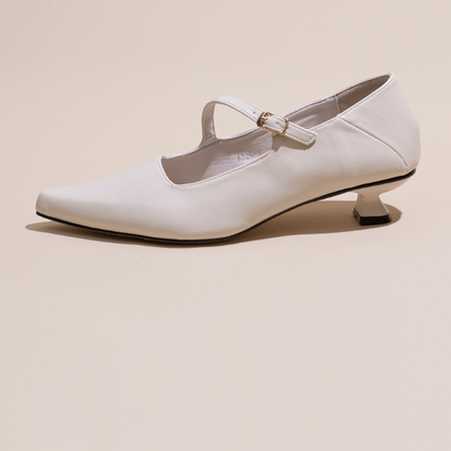 【４color】ポインテッドトゥバンドパンプス w-045