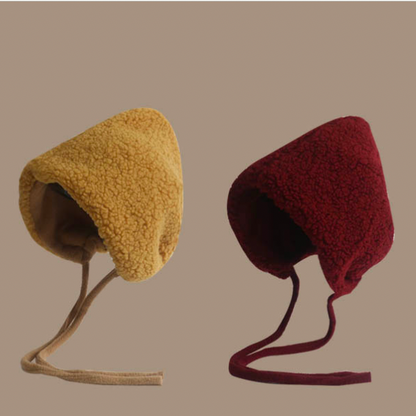 【6color】レースアップボアキャップ X-454