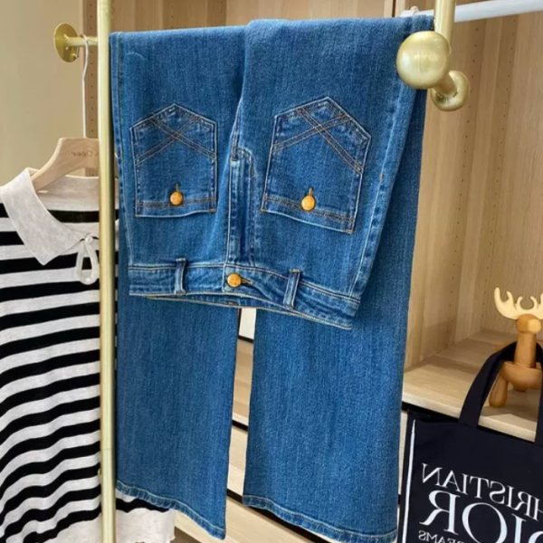 フロントボタンポケットデニム  AU-303