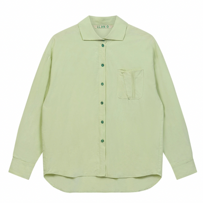 【2color】 コットン100%コントラストボタンシャツ Z00070