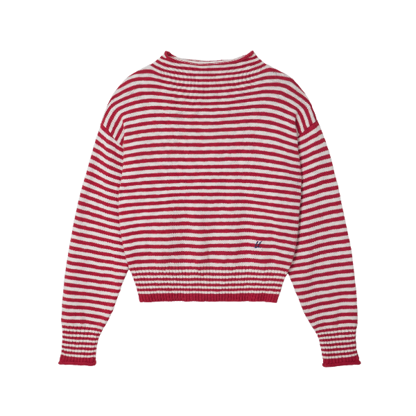 【2color】朝の光をまとうボーダーニット《Z01169》