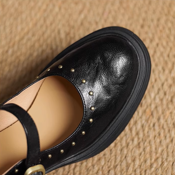 【3color】レトロ可愛い厚底メリージェーンシューズ《Z01099》