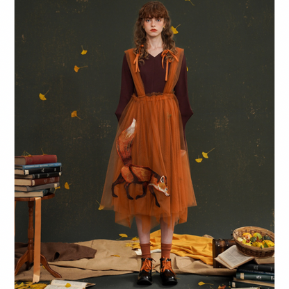 フォックスデコレーションチュチュスカート AU-471