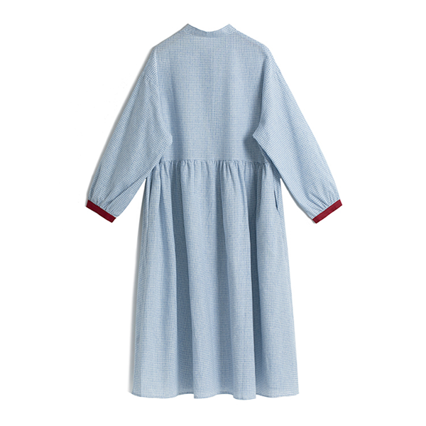 【2color】ギンガムチェックシャツワンピース　Z00584
