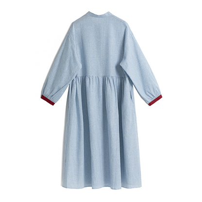 【2color】ギンガムチェックシャツワンピース　Z00584