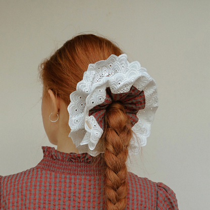 【3pattern】大きなフリルのヘアアクセサリー《Z00820》