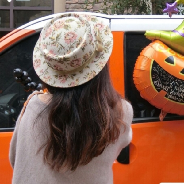 【3color】ゴブラン織り花柄ヴィンテージハット Z00058