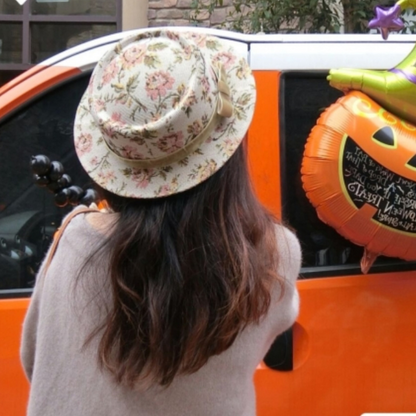 【3color】ゴブラン織り花柄ヴィンテージハット Z00058