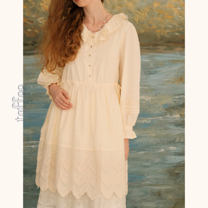 レースヘム＆ドールカラーミニワンピース Z00626