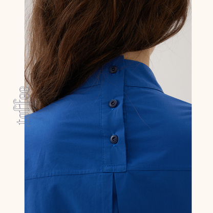 【2color】ボタン装飾プリーツブラウス《Z00846》