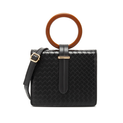 ウッドハンドル2wayスクエアバッグ AU-375