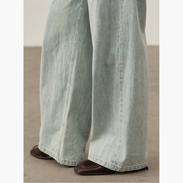 ルーズストレートデニムパンツ Z00224