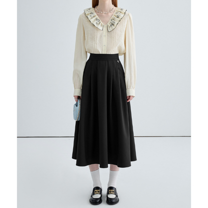 ドールカラーフレンチレースブラウス Z00029