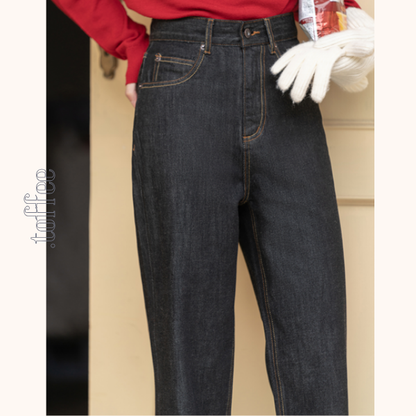 コットンストレッチストレートデニムパンツ　《Z00647》