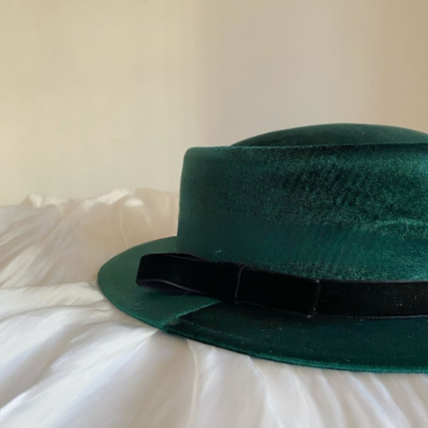 【6color】リボン付きフラットハット　Z00060