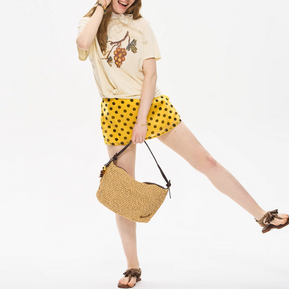 グレーププリントオーバーサイズTシャツ《Z01003》