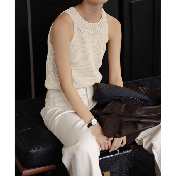 【3color】ノースリーブホルターネック Z00141