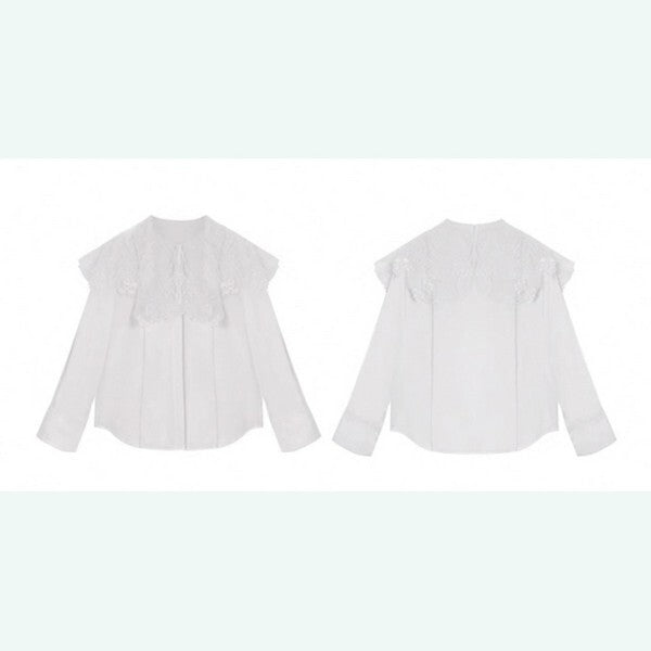 フェアリーレースを纏う：聖なるクラシックブラウス 《C0194》