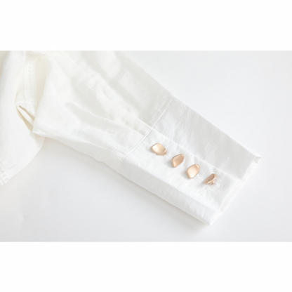 【2color】フリルヘムショート丈シャツワンピース Z00048