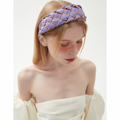 【3pattern】ビーズの装飾入り編み込みカチューシャ Z00038