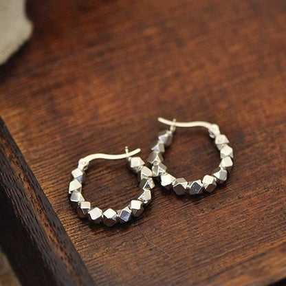 シルバー粒粒ピアス