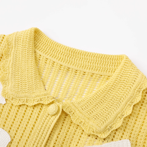 フルーツアップリケメッシュカーディガン《Z01039》