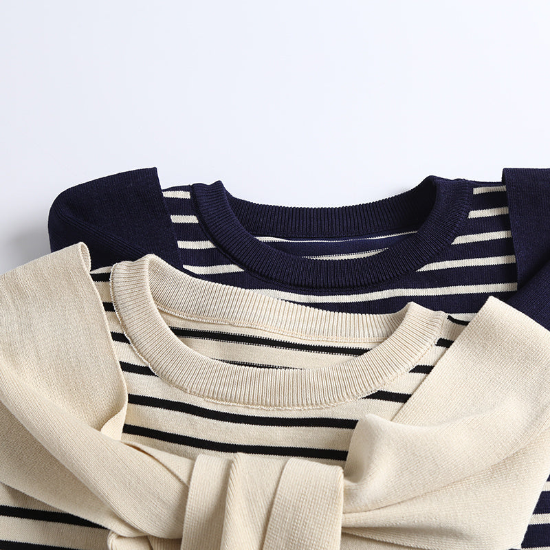 【２color】フェイクレイヤードのニットＴシャツ sp0342