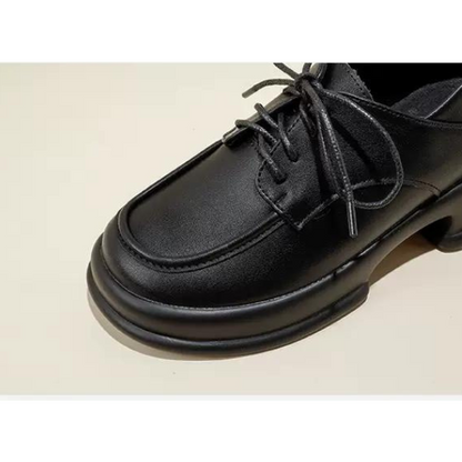 ミドルヒールレースアップシューズ w-055